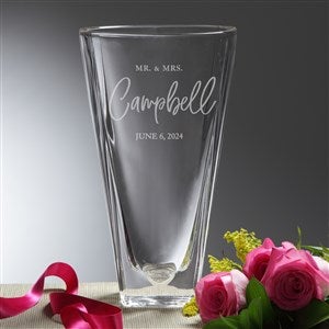 Classic Elegance Personalized Wedding Vase - 23593