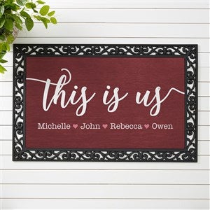 This is Us Personalized 20x35 Doormat - 23594-M