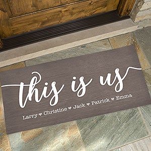 This is Us Personalized Oversized Doormat- 24x48 - 23594-O