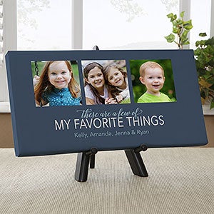 My Favorite Things Personalized Photo Canvas Print- 5½" x 11" - 23598