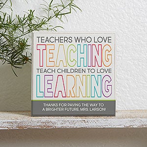 Teaching  Learning Personalized Teacher Shelf Block - 23600