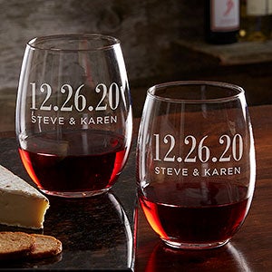 custom wine glasses