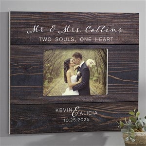 Rustic Elegance Personalized Wedding 5x7 Wall Frame - 23646