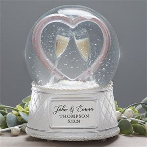 Wedding Personalized Musical  Light Up Snow Globe - 23677