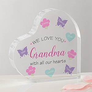 All Our Hearts Personalized Colored Heart Keepsake - 23684
