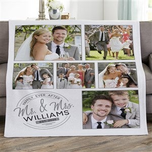 Stamped Elegance Personalized 50x60 Sweatshirt Photo Blanket - 23756-SW