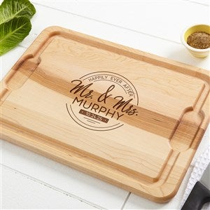 Stamped Elegance Personalized Maple Cutting Board- 18x24 - 23797-XXL