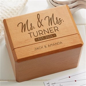 Stamped Elegance Personalized Recipe Box - 23811