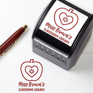 Teachers Apple Self-Inking Personalized Teacher Stamp - 23950