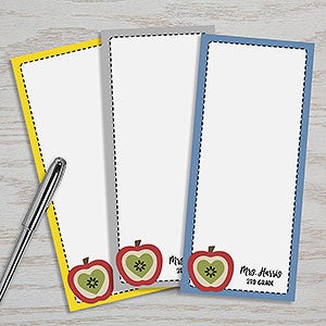Teachers Apple Personalized Notepad Set Of 3 - 23955