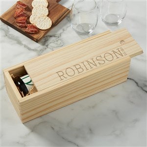 Personalized Logo Wood Wine Box - 24050