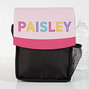 Girls Colorful Name Personalized Lunch Bag - 24139