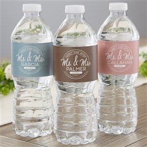 Stamped Elegance Personalized Water Bottle Labels - 24142