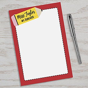 Teachers Pencil Personalized Notepad - 24220