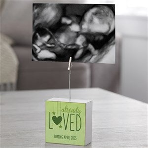 Already Loved Personalized Sonogram Photo Clip Block - 24263-2