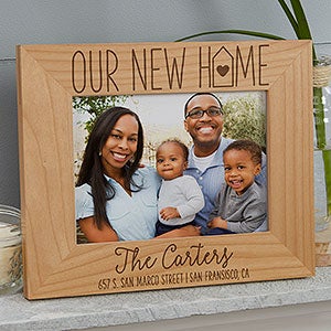 Our New Home Engraved Wood Picture Frame - 4x6 - 24271-S