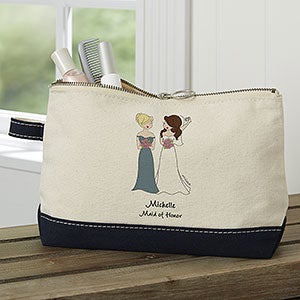 philoSophies Bridal Party Personalized Navy Makeup Bag - 24315-N