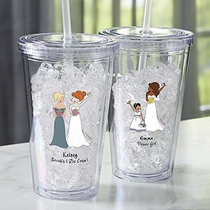 philoSophies® Bridal Party Personalized 17 oz. Acrylic Insulated Tumbler - 24317