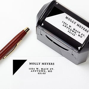 Color Blocks Personalized Self-Inking Stamp - 24327