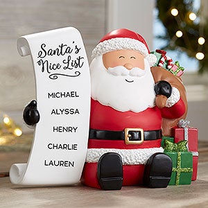 Santas Nice List Personalized 3-D Resin Shelf Sitter - 24389