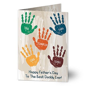 Handprints Fathers Day Greeting Card - 24462