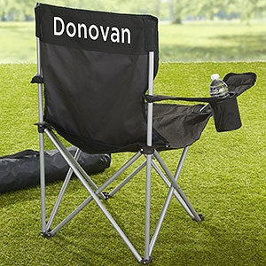 Personalized Black Camping Chair - 24498