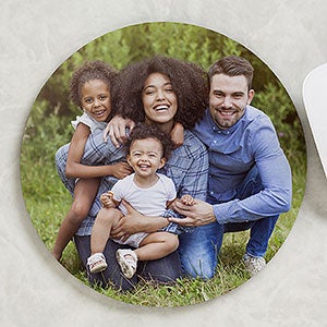 Personalized Photo Round Mouse Pad - 24515