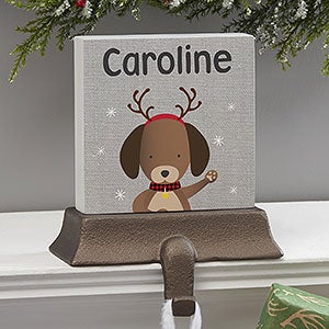Wintry Cheer Dog Personalized Stocking Holder - 24583-DG