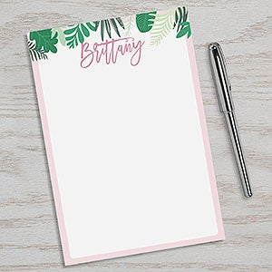 Palm Leaves Personalized Notepad - 24613