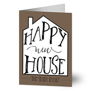 Happy New House Greeting Card - 24672