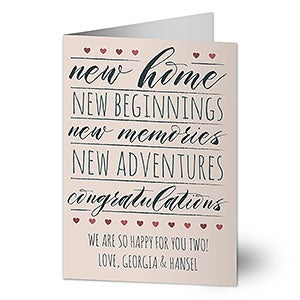 New Home, New Beginnings Greeting Card - 24673