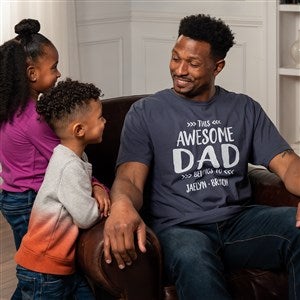 This Awesome Dad Belongs To Shirt Personalized dad shirt Gift Dad shirt  with nam