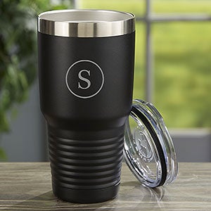 Personalized 30oz Vacuum Insulated Stainless Steel Tumbler - Black - 24878-B