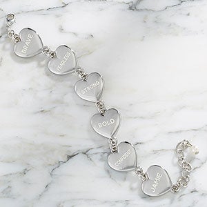 You Design It Personalized Heart Bracelet - 24901