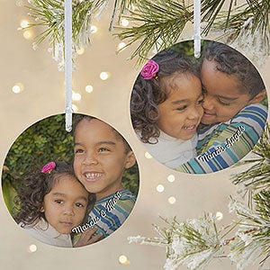 The Kids Photo Memories Personalized Ornament- 3.75 Matte - 2 Sided - 24919-2L