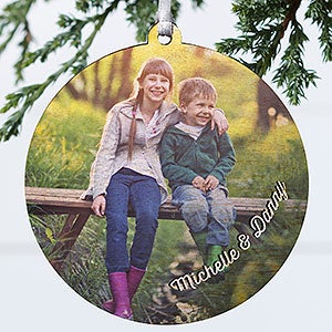The Kids Photo Memories Personalized Ornament- 3.75 Wood - 1 Sided - 24919-1W
