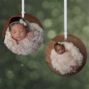 Baby Photo Memories Personalized Ornament - 2 Sided Glossy - 24920-2S