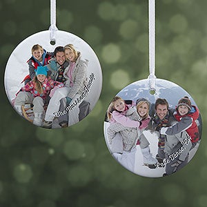 Vacation Photo Memories Personalized Ornament- 2.85 Glossy - 2 Sided - 24921-2S