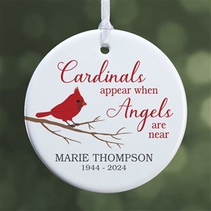 Cardinal Memorial Personalized Ornament- 2.85 Glossy - 1 Sided - 24928-1S