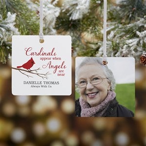Cardinal Memorial Personalized Ornament- 2.75 Metal - 2 Sided - 24928-2M