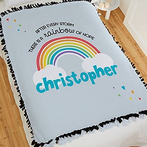 Personalised rainbow best sale baby blanket