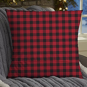 Holiday Bear Family Personalized 18-inch Throw Pillow