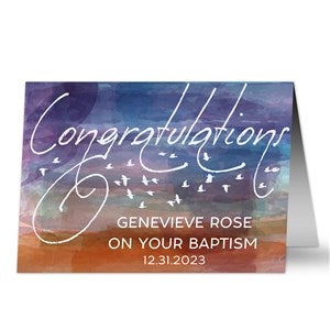 Baptism Congratulations Greeting Card - 25096