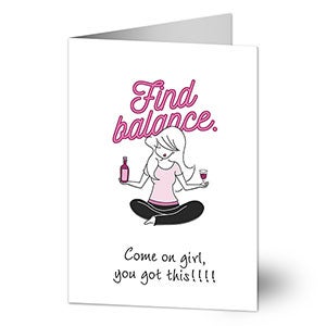 Find Balance Greeting Card by philoSophies® - 25198