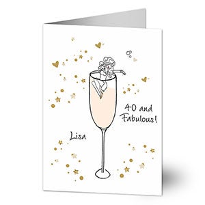 Cheers Milestone Birthday Greeting Card by philoSophies® - 25199