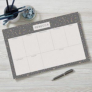 Terrazzo Personalized 11x17 Weekly Planner - 25231-L