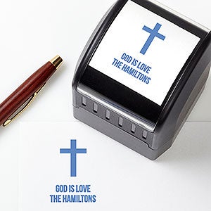 Religious Cross Self-Inking Stamper - 25254