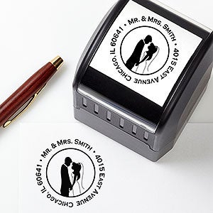 Bride  Groom philoSophies® Self-Inking Address Stamp - 25266