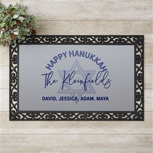 Happy Hanukkah Personalized Doormat- 20x35 - 25281-M
