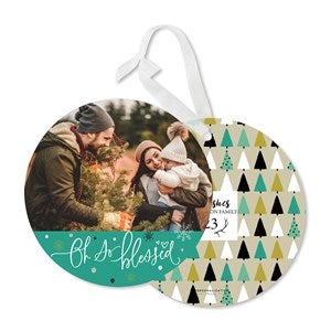Oh So Blessed Personalized Ornament Card- Signature - 25311